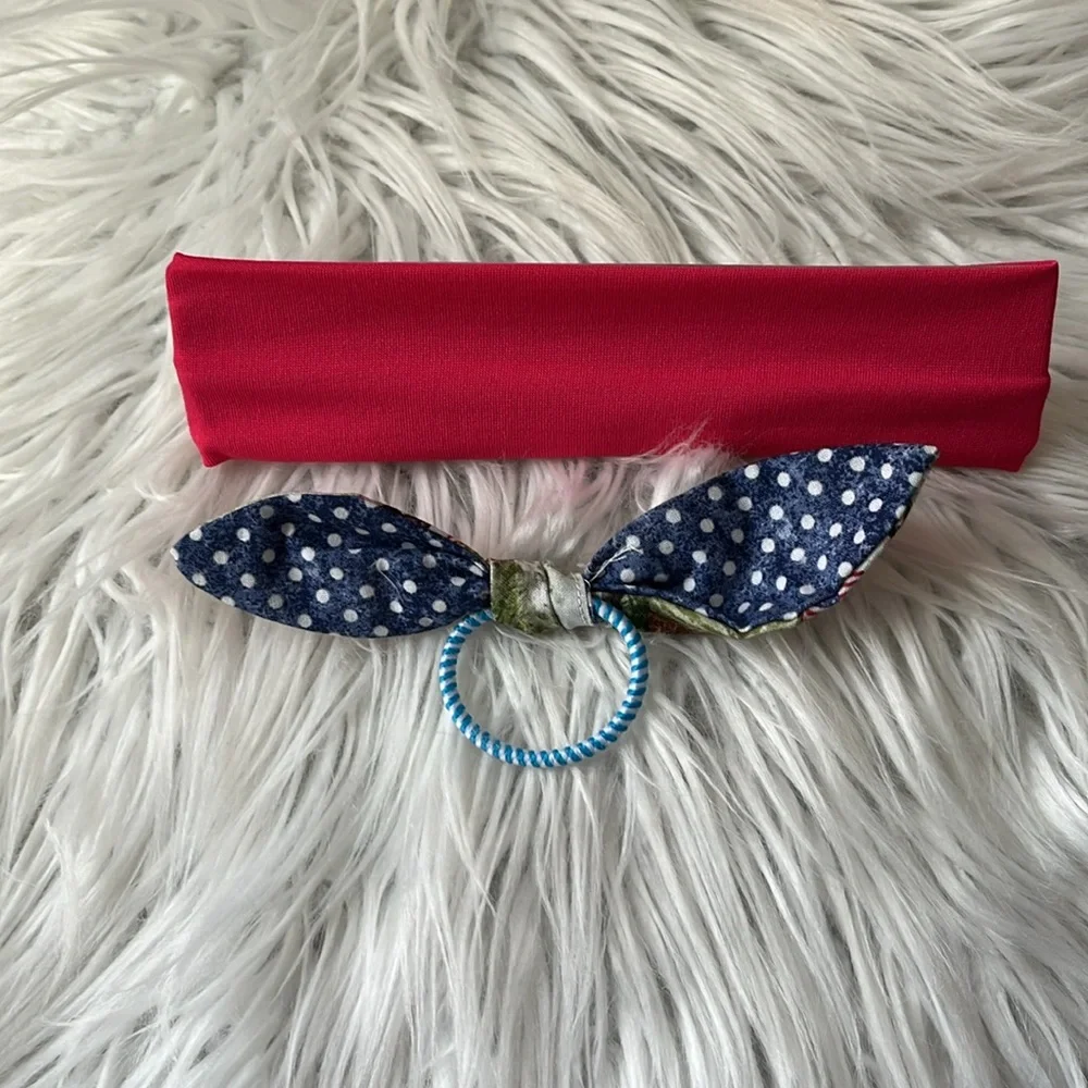 Headband and Ponytail holder young girl, NwOT, Handmade